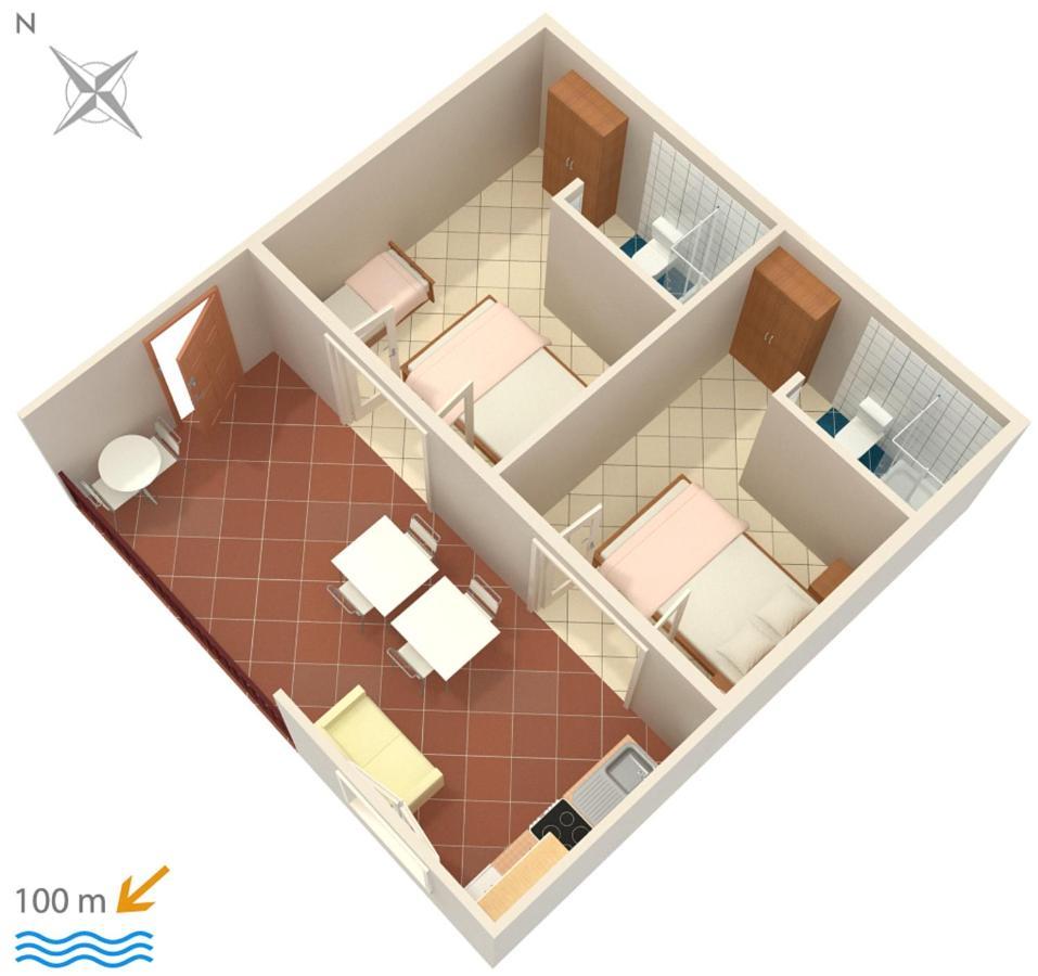Apartments by the sea Podaca, Makarska - 2612 Bagian luar foto